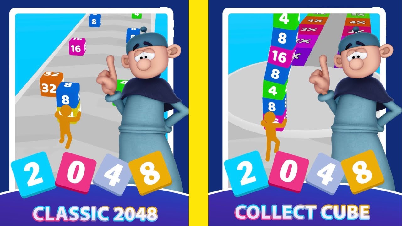 Cube Run 2048 - All Levels Gameplay Walkthrough iOS, Android || B8 Gamer