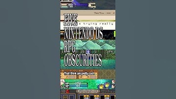 Five Nintendo DS RPG Obscurities