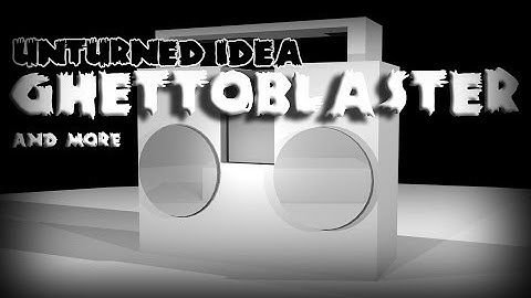 Unturned Idea #010 Music | Ghettoblaster, CD