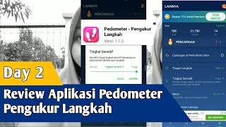 Day 2 _ Aplikasi pedometer pengukur langkah pendukung 30 hari turun berat badan screenshot 1