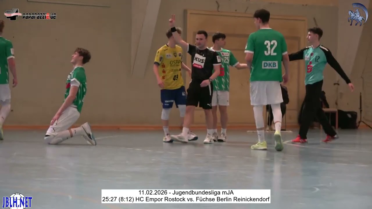 25:27 (8:12) HC Empor Rostock vs. Füchse Berlin Reinickendorf - 11.02.2026