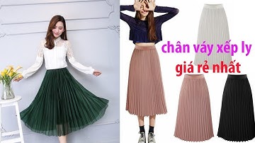 Chân váy xếp ly dáng dài giá rẻ nhất trên Shopee, Tiki, Lazada, Sendo