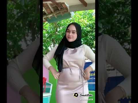 kumpulan vidio goyang hijab drees satin terbaru 2023