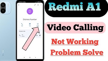 Redmi A1 Phone Video Calling Not Working Problem Solve||