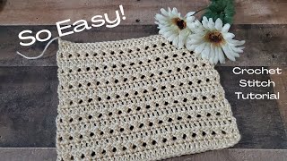 EASY! Beautiful Crochet Stitch Combination! 😍 Perfect For Blankets, Shawls, Etc. screenshot 4