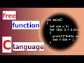 C programming: free function