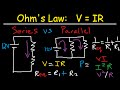 Series and Parallel Circuits Explained - Voltage Current Resistance Physics - AC vs DC & Ohm's Law