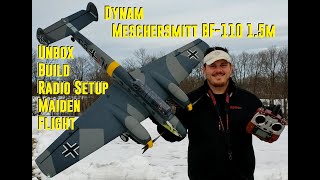 Dynam - BF-110 - Unbox, Build, Radio Setup, & Maiden Flight