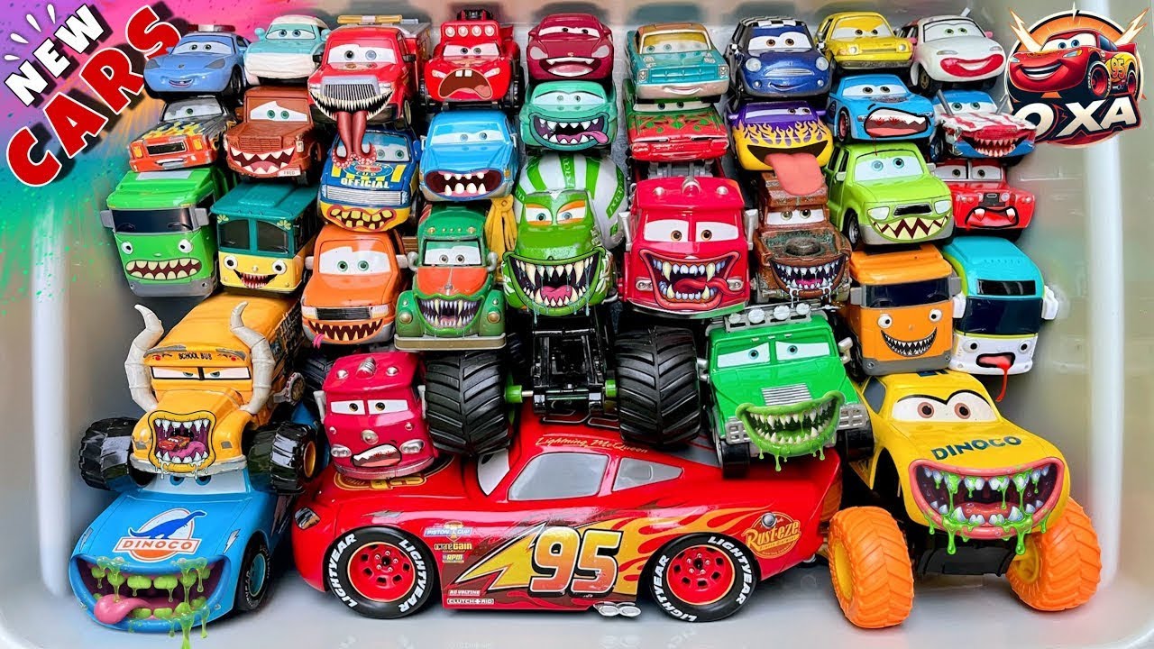 Disney Pixar Cars Unboxing Review | Lightning McQueen, Tow Mater, Chick Hicks, Sally Carrera, Cruz