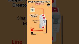 MCB Connection Explained | Single Pole MCB Wiring | Switch On India #shorts