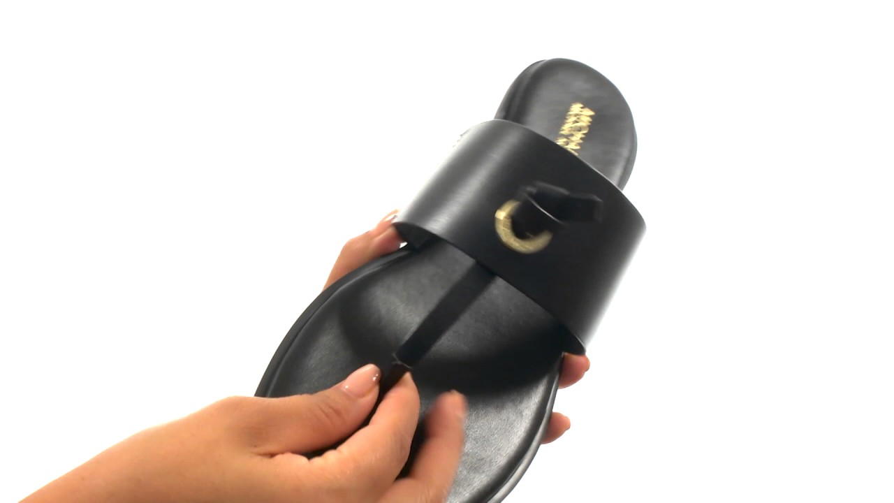 michael kors cindy leather sandal
