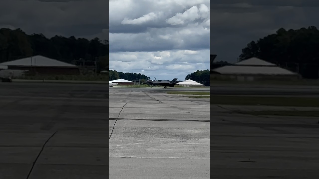 US Marines F-35B from VMFA-542 “Tigers” STOVL takeoff at the 2024 MCAS Cherry Point Air Show!