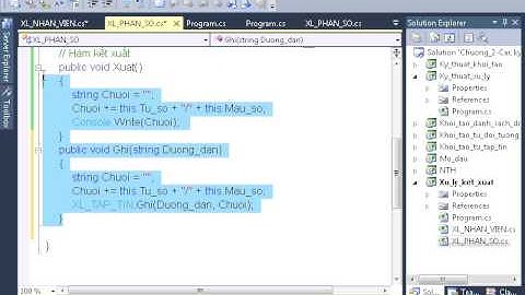 Tự học C#  lập trình hướng đối tượng Xử lý kết xuất