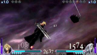 DISSIDIA FINAL FANTASY - LV 65 Cloud v Sephiroth Close FIGHT!