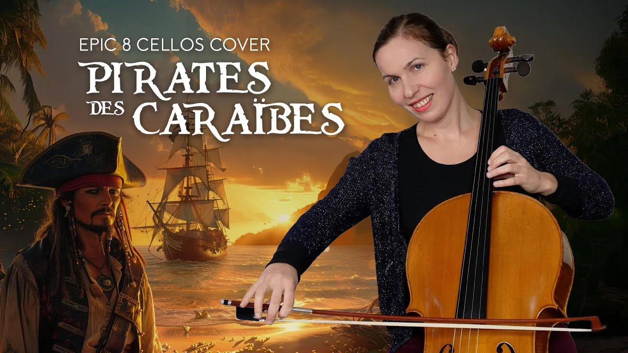 Pirates of the Caribbean EPIC 8 Cellos Cover | @JeanneDorche 🏴‍☠️ - YouTube