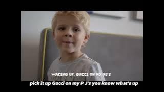 Gucci on my pj’s but it’s auto lyrics..