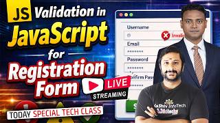 JavaScript Validation for Registration Form 🚀 Step-by-Step LIVE |  Kaashiv Infotech JavaScript