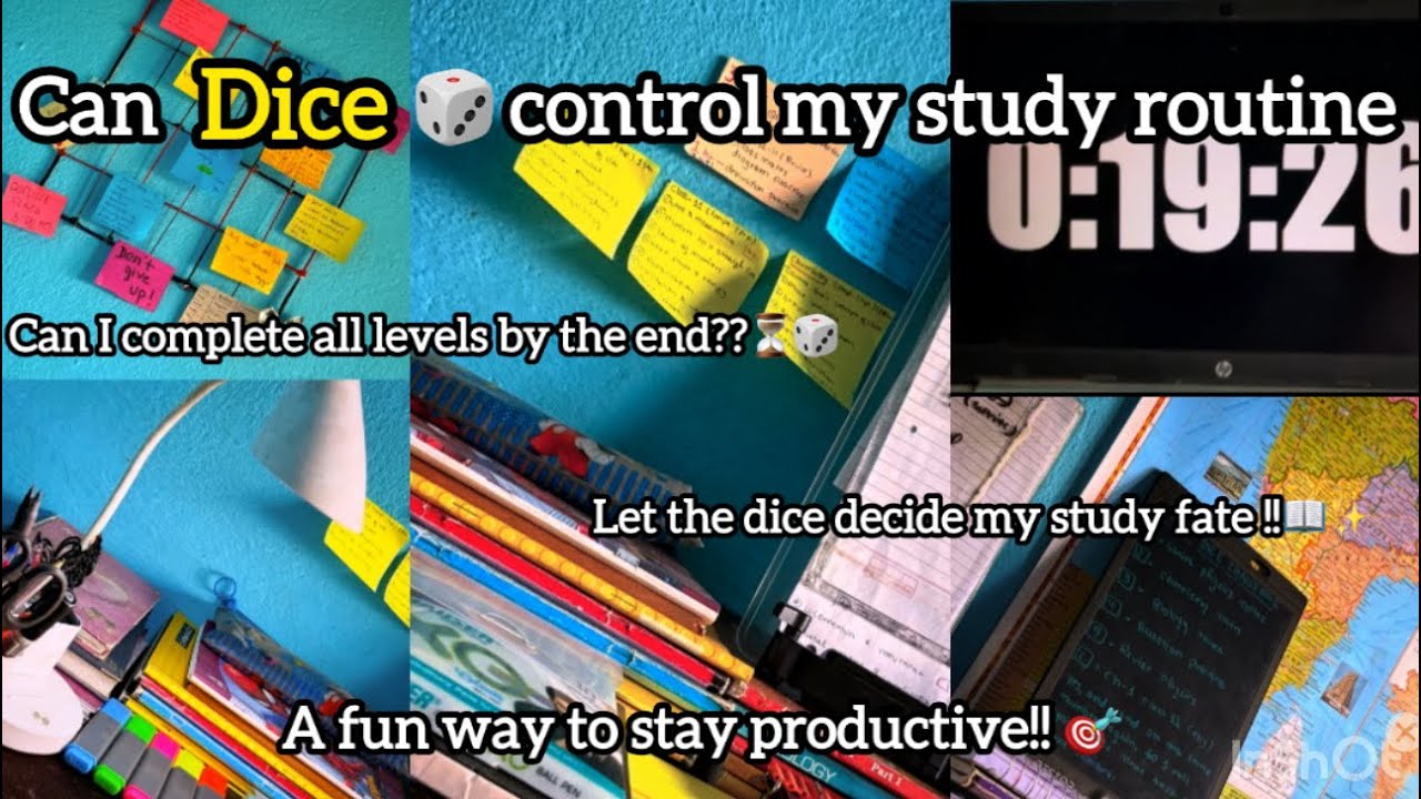 “Letting a Dice Control My Study Day 📚✨| Class 12 Vlog”🌸🕊️ 