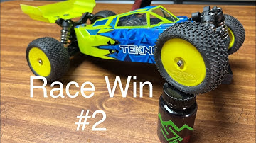 Race #2 With The Tekno EB410.2 1/10 4x4 Buggy, Great Dirt Track Buggy!