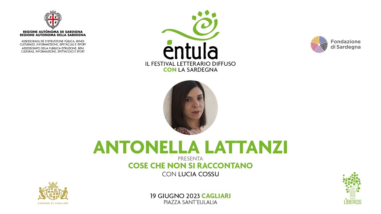Éntula a Cagliari: Antonella Lattanzi presenta Cose che non si raccontano  