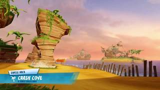 CTR Nitro Fueled - Crash Cove With Team Sonic Racing Music - Lost Palace screenshot 2