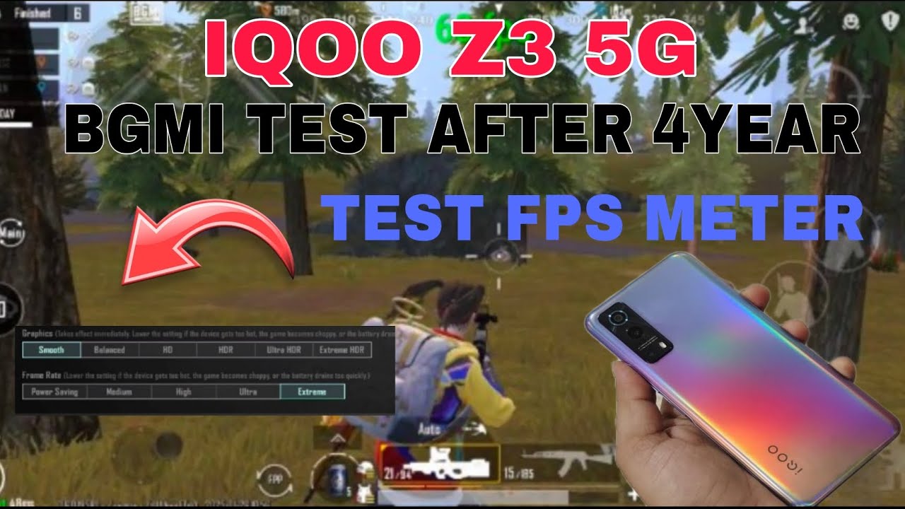 Iqoo z3 bgmi test in 2025 with fps meter | iqoo z3 bgmi gameplay 