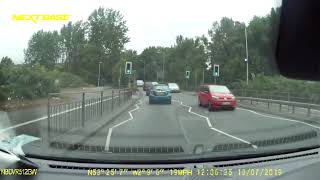 Brinnington to Portwood roundabout, follow signs for Manchester