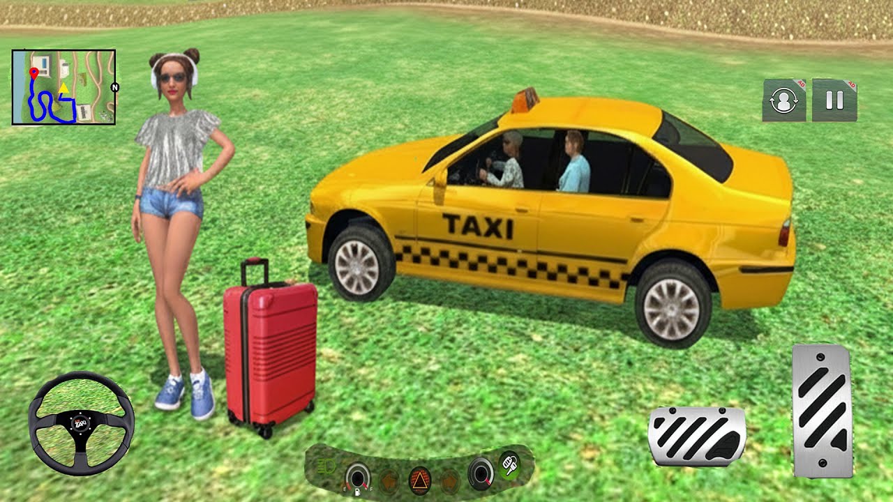 UK Taxi Car Driving Game ,Realistic Taxi Missions, Offroad Adventures& Open World Driving Experience