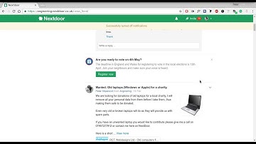 How to stop notifications from discussion on NextDoor.