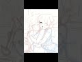 ［ホロライブ］猫又 おかゆ　& 　戌神 ころね　イラストメイキング　#Shorts