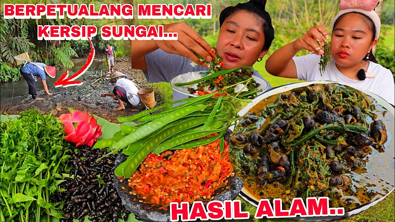 BERPETUALANG DI DESA KIKI‼️ MENACARI KERSIP DISUNGAI ,KEKEBUN NENEK ,MASAK  DAN MAKAN