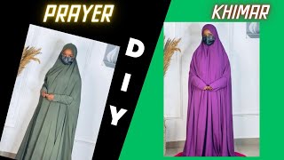 How to make Khimar hijab at home | Khimar hijab cutting | How to make hijab | DIY How to make Jilbab