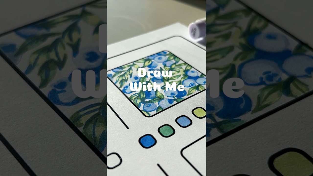 Coloring blueberry pattern 🫐 