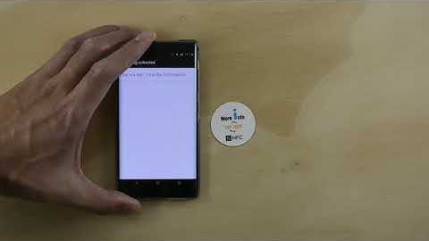 Showing A Text Message Using A NFC Tag