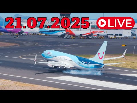 LIVE Action at Madeira Island Airport 21.07.2025