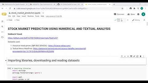 Task 7|Stock Market Prediction using Numerical and Textual Analysis|The Sparks Foundation|GripNov20
