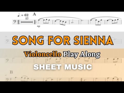Brian Crain Song For Sienna Cello Play Along Sheet Music Score 