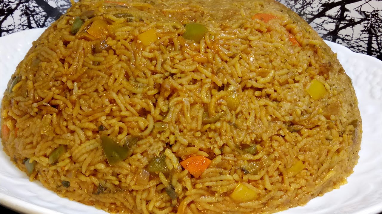 الذ ارز مغربي بالخضر بنكهة الشواء سهل بسيط  يهبل***