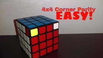 How to easily solve the 4X4 corner parity
