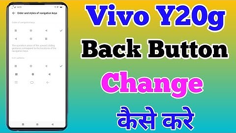 Vivo Y20g Navigation Button Setting || Vivo Y20g Back Button Kaise Change Karen ||Tech Akhilesh