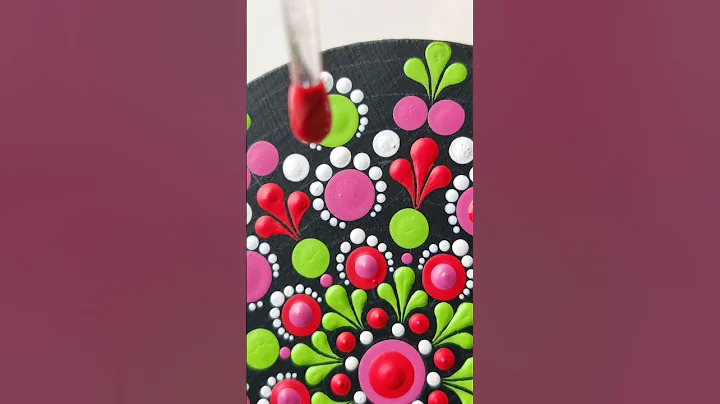 ❤️💚 #trending #shorts #pushpa #dotmandala #dotmandalacoaster #dotting #mandala #dotmandalatutorial