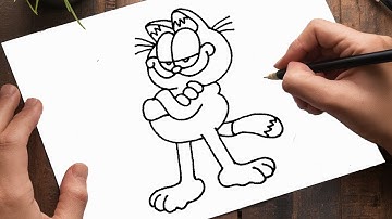 How To Draw Garfield | Garfield Drawing Step By Step | Step-by-step Tutorial For Beginners