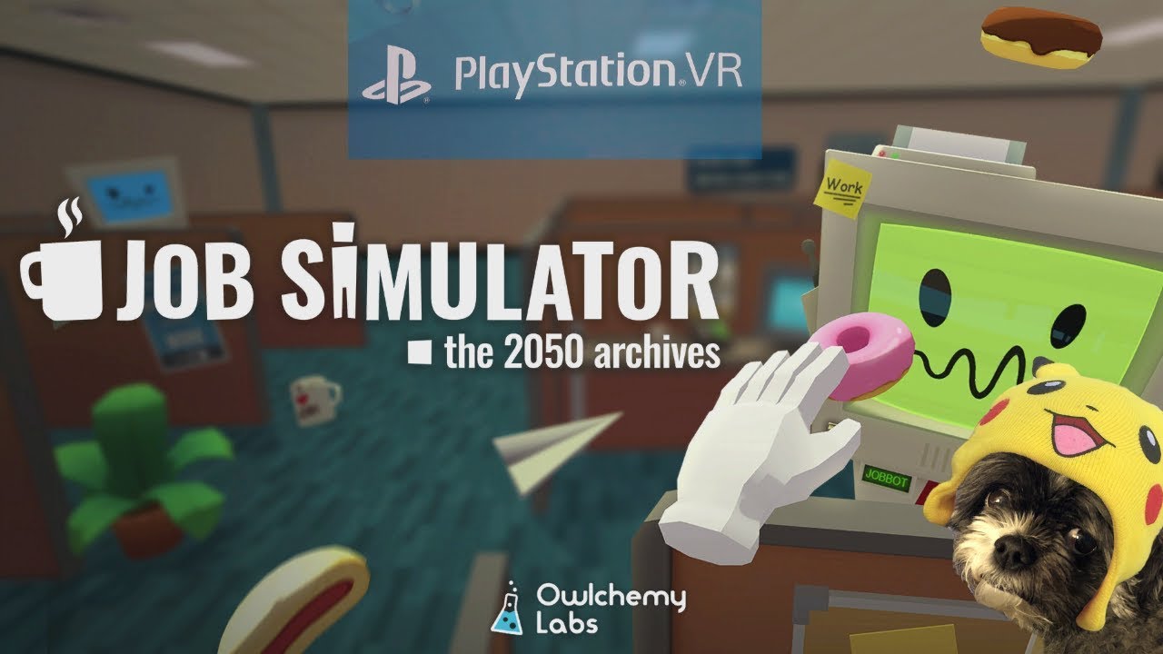 Симулятор playstation 4. Job Simulator ps4 VR диск. Job Simulation диск. Джоб симулятор картинки. Job Simulator магазин.