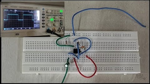 Square Wave generator using 555 timer IC | BeTech #electronic #project #labwork #practical