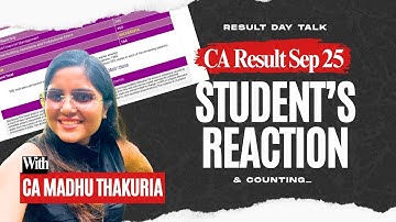 Vivek (ca finalist) I CA Arti both groups I result day emotions I CA Result Sep 2025