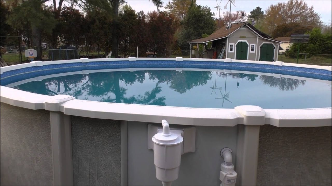 Saltwater 8000 Series - 21 Ft X 54 Inch Tall  Above Ground Pool Install With Kvusmc
