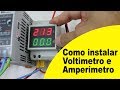 Como instalar Amperímetro e Voltimetro
