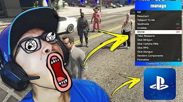 Como colocar mod no GTA 5 de ps4?