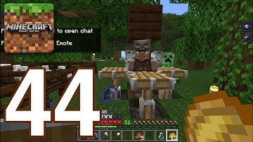 Minecraft: Pocket Edition Part 44 - Gameplay Walkthrough - Trade Villager (Android,iOS)