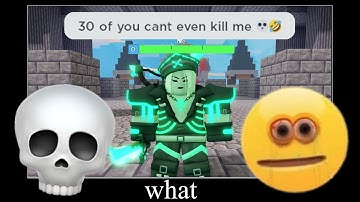 Hannah Can Spawnkill In 30V30 With One Enchant! (Roblox Bedwars)